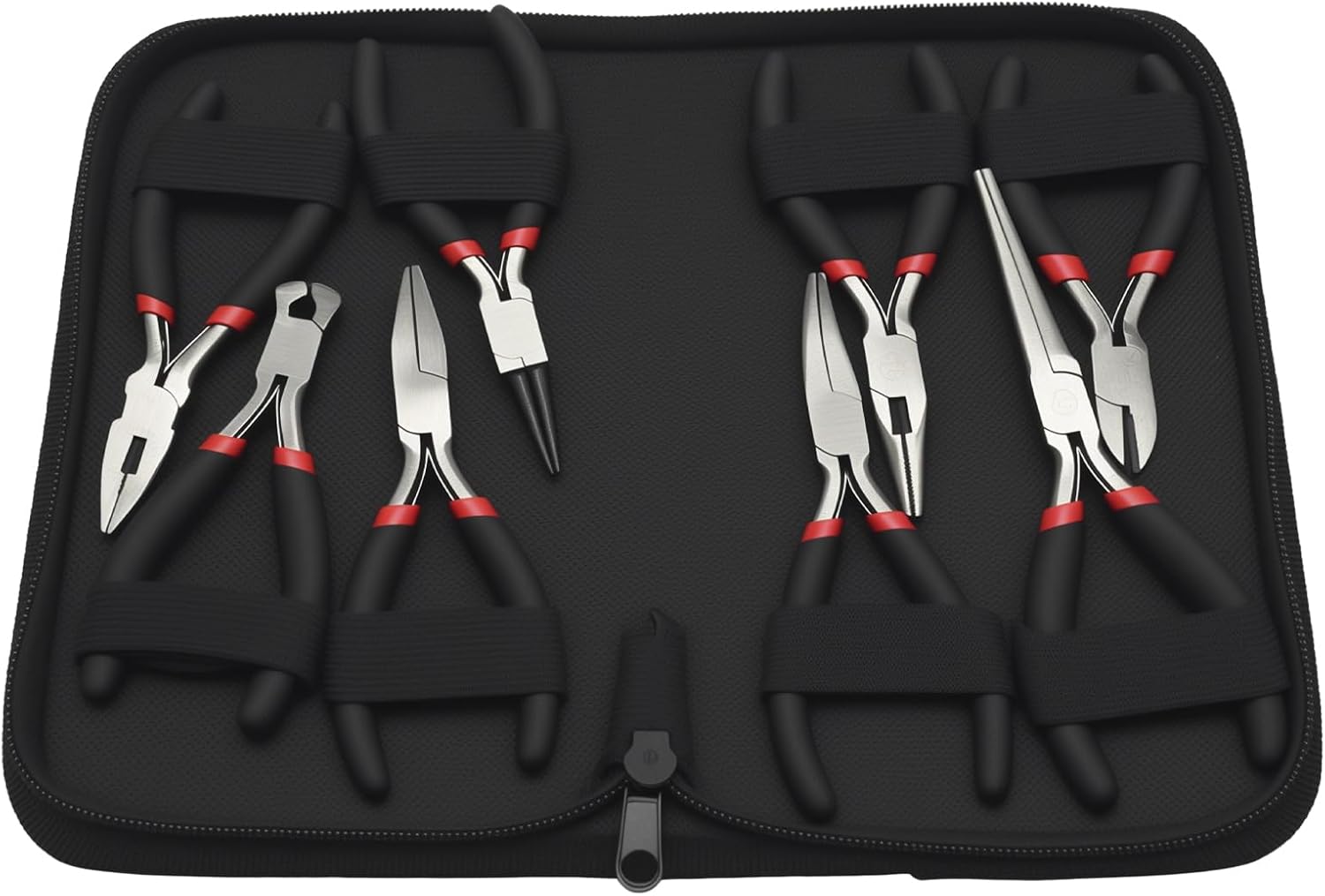 8-teiliges Mini-Zangen-Set, Präzisionswerkzeug mit 8 verschiedenen Spitzen und Typen, Ideal für Bastelarbeiten, Elektronik und Schmuckherstellung 1 8-teiliges Mini-Zangen-Set, Präzisionswerkzeug mit 8 verschiedenen Spitzen und Typen, Ideal für Bastelarbeiten, Elektronik und Schmuckherstellung