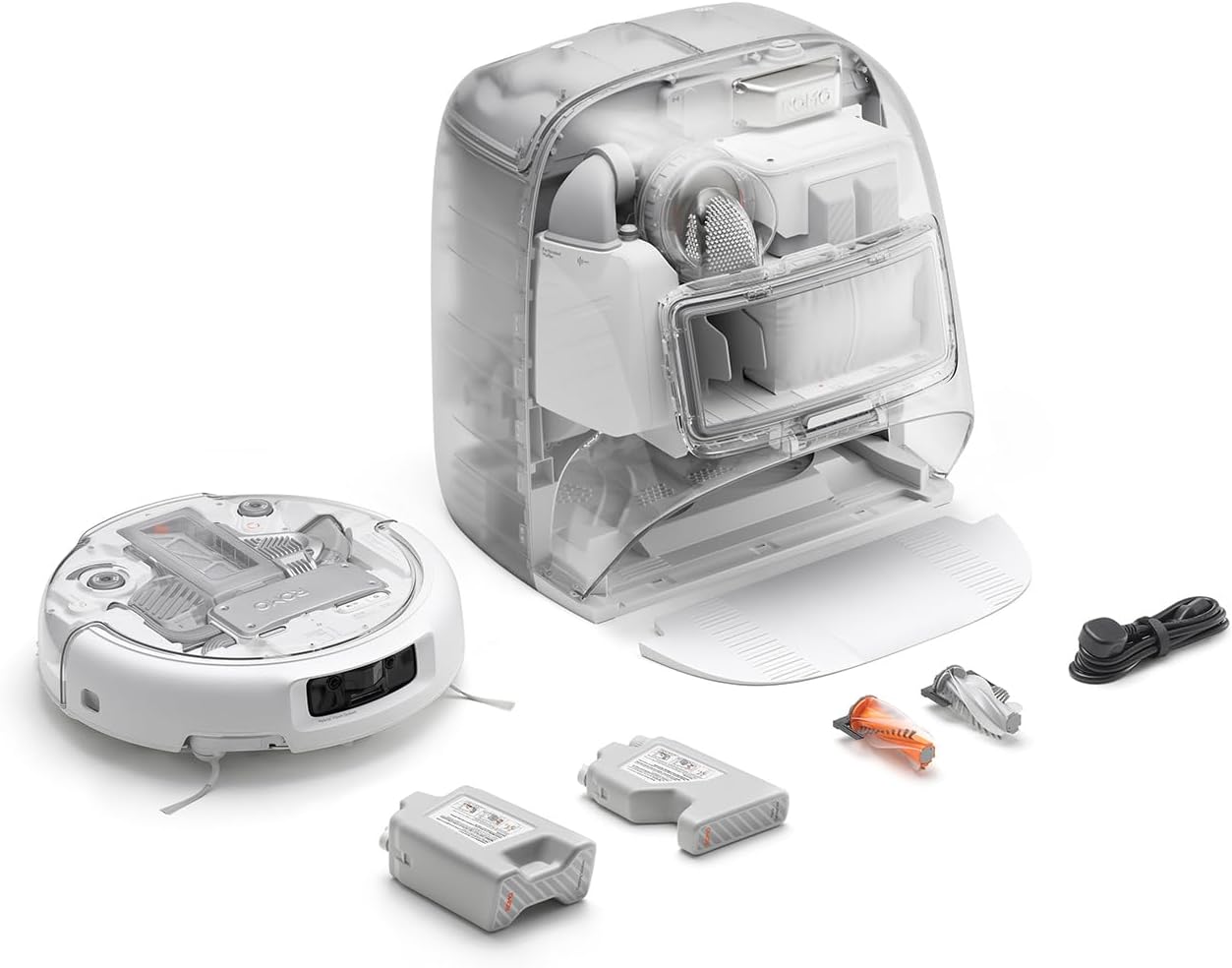 DJI ROMO P Saugroboter mit Wischpads | Transparentes Design von Roboter und Ladestation, 25.000 Pa Saugkraft, Hinderniserkennung auf Drohnen-Niveau 4 DJI ROMO P Saugroboter mit Wischpads | Transparentes Design von Roboter und Ladestation, 25.000 Pa Saugkraft, Hinderniserkennung auf Drohnen-Niveau – Bild 4
