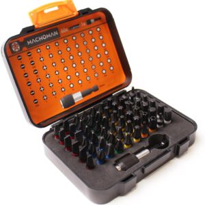 Machoman S2 Schraubendreherbits 61 Teile, 60 mm Schnell-Bithalter