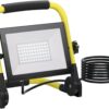 LED Baustrahler, 50W 5000LM Arbeitsleuchte mit Stativ und 3m Kabel, IP66 Wasserdichter Baustrahler LED mit EU Stecker, 6500K Kaltes Weißes Licht Baustellenlampe für Werkstatt oder Baustelle, Garage 6 61nempG 3wL. AC SL1500