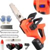 Akku-Kettensäge 21V, Handkettensäge 2 x 4000mAh Akku, Kettensäge Bürstenlose mit automatischer Öler, Astsäge für Gartenscheren & Holzschneidenz 3 61s44naTDbL. AC SL1500