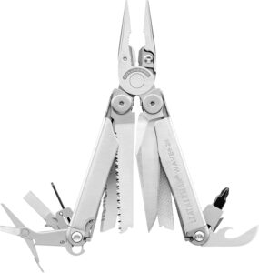Leatherman 2H Wave+ Multitool – 18-in-1 Edelstahl Schwerlast | 18-in-1 Hochleistungs-Edelstahlwerkzeug mit Klingen, Zangen und Drahtschneidern, Camping Zubehör