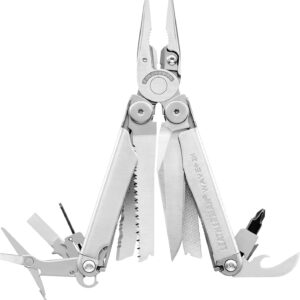 Leatherman 2H Wave+ Multitool – 18-in-1 Edelstahl Schwerlast | 18-in-1 Hochleistungs-Edelstahlwerkzeug mit Klingen, Zangen und Drahtschneidern, Camping Zubehör