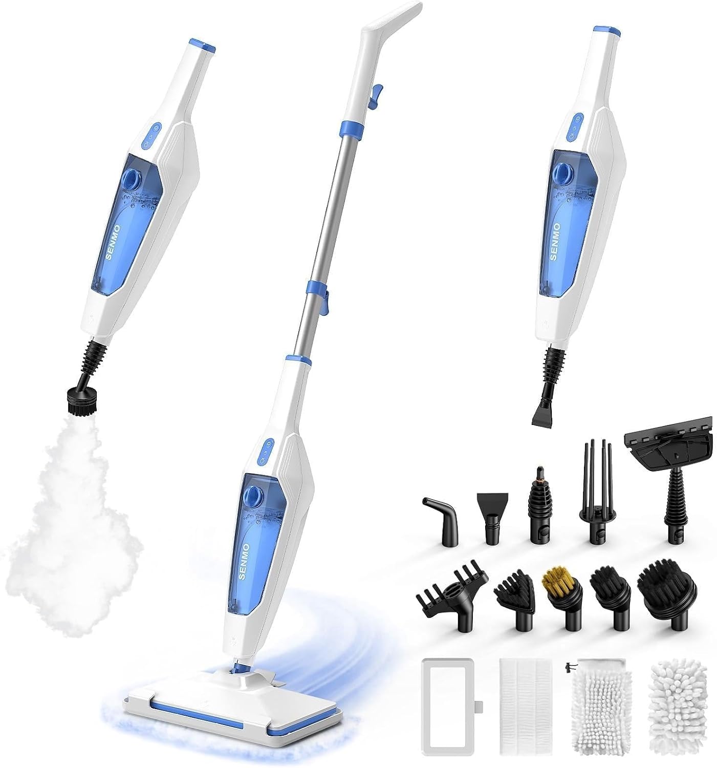 SENMO Dampfreiniger 10-in-1 mit abnehmbarem Handdampfreiniger 1 SENMO Dampfreiniger 10-in-1 mit abnehmbarem Handdampfreiniger