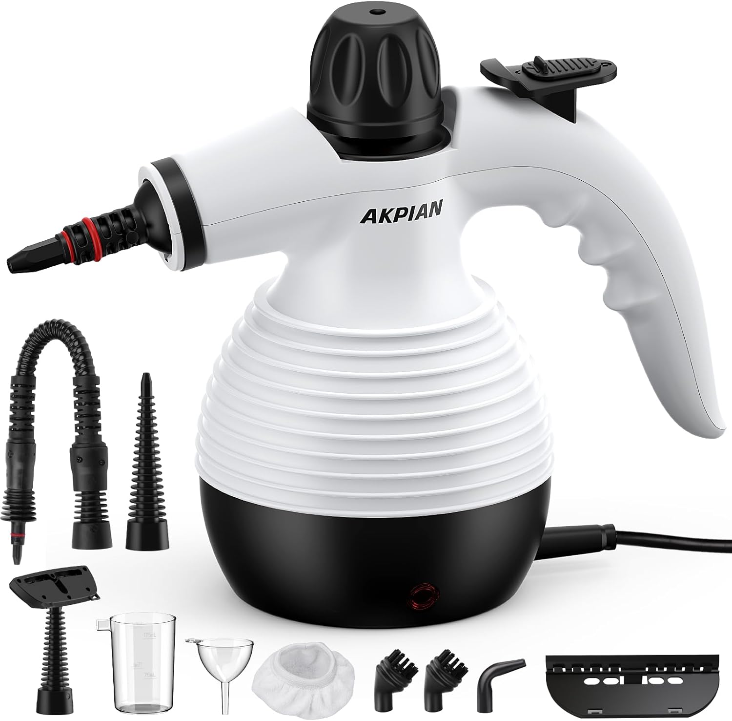 Dampfreiniger Handgerät, Steam Cleaner mit 10 Zubehör 1 Dampfreiniger Handgerät, Steam Cleaner mit 10 Zubehör