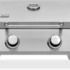 tepro Tischgasgrill Chicago, 2 Brenner mit je ca. 3 kW Leistung, Piezozündung, Thermometer, Maße ca. 54 x 45,5 x 36 cm, Silber 2 61zHUJIcL. AC SL1500