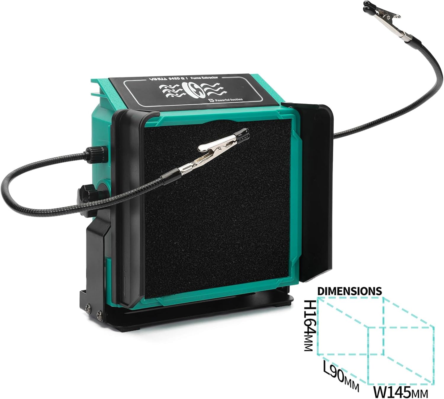 YIHUA 948DQ-I Lötdampf-Absaugventilator Lötrauchabsorber-Entferner Neigbarer Winkel mit helfenden Händen 6 Extra-Lüfterfilter zum Löten von Holzverbrennungen und mehr (EU PLUG) 5 YIHUA 948DQ-I Lötdampf-Absaugventilator Lötrauchabsorber-Entferner Neigbarer Winkel mit helfenden Händen 6 Extra-Lüfterfilter zum Löten von Holzverbrennungen und mehr (EU PLUG) – Bild 5