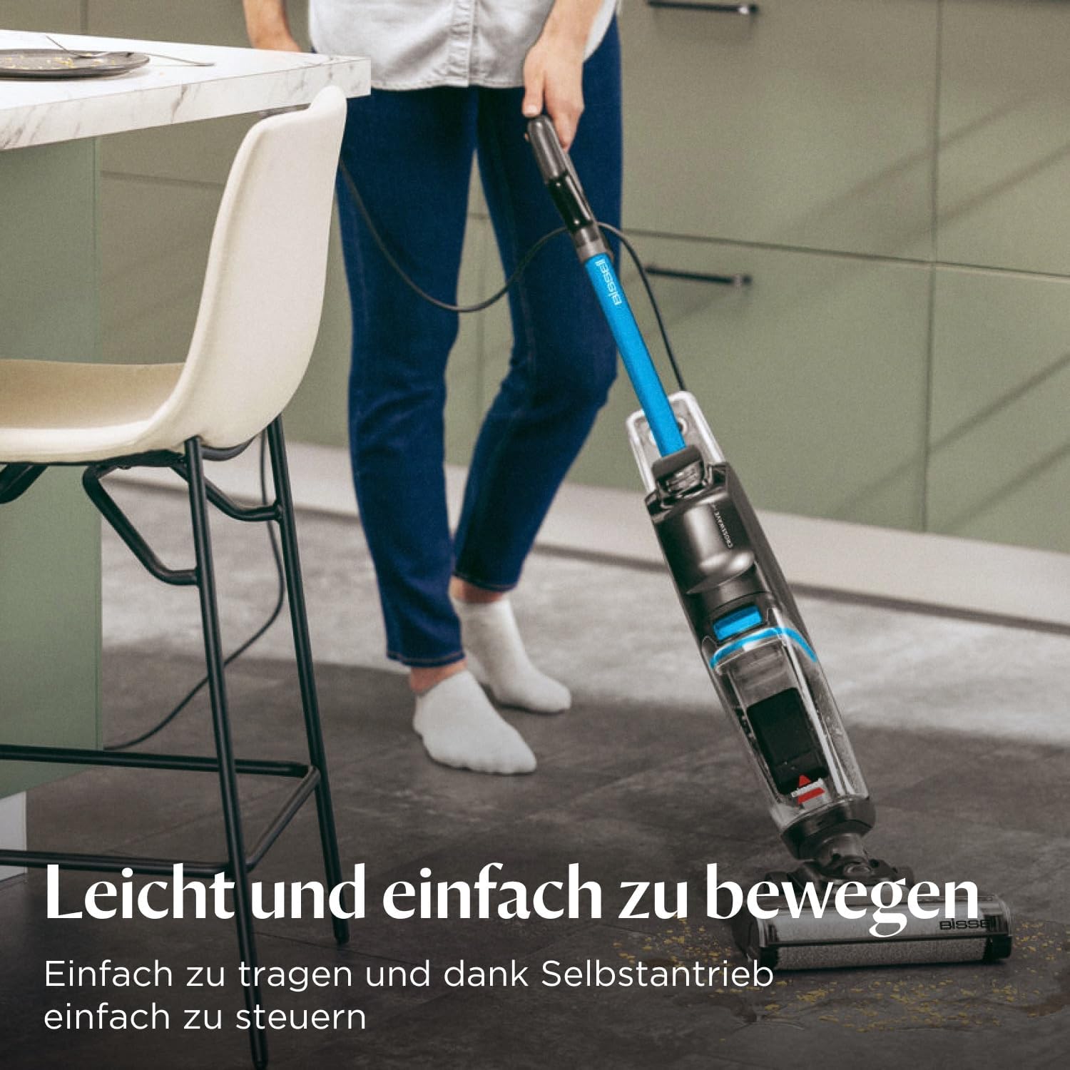 Bissell CrossWave HF2 Nass- & Trockensauger mit Kabel 3845N | Saugen & Wischen in einem, leichter Nasssauger mit hoher Leistung, nur für harte Böden 4 Bissell CrossWave HF2 Nass- & Trockensauger mit Kabel 3845N | Saugen & Wischen in einem, leichter Nasssauger mit hoher Leistung, nur für harte Böden – Bild 4