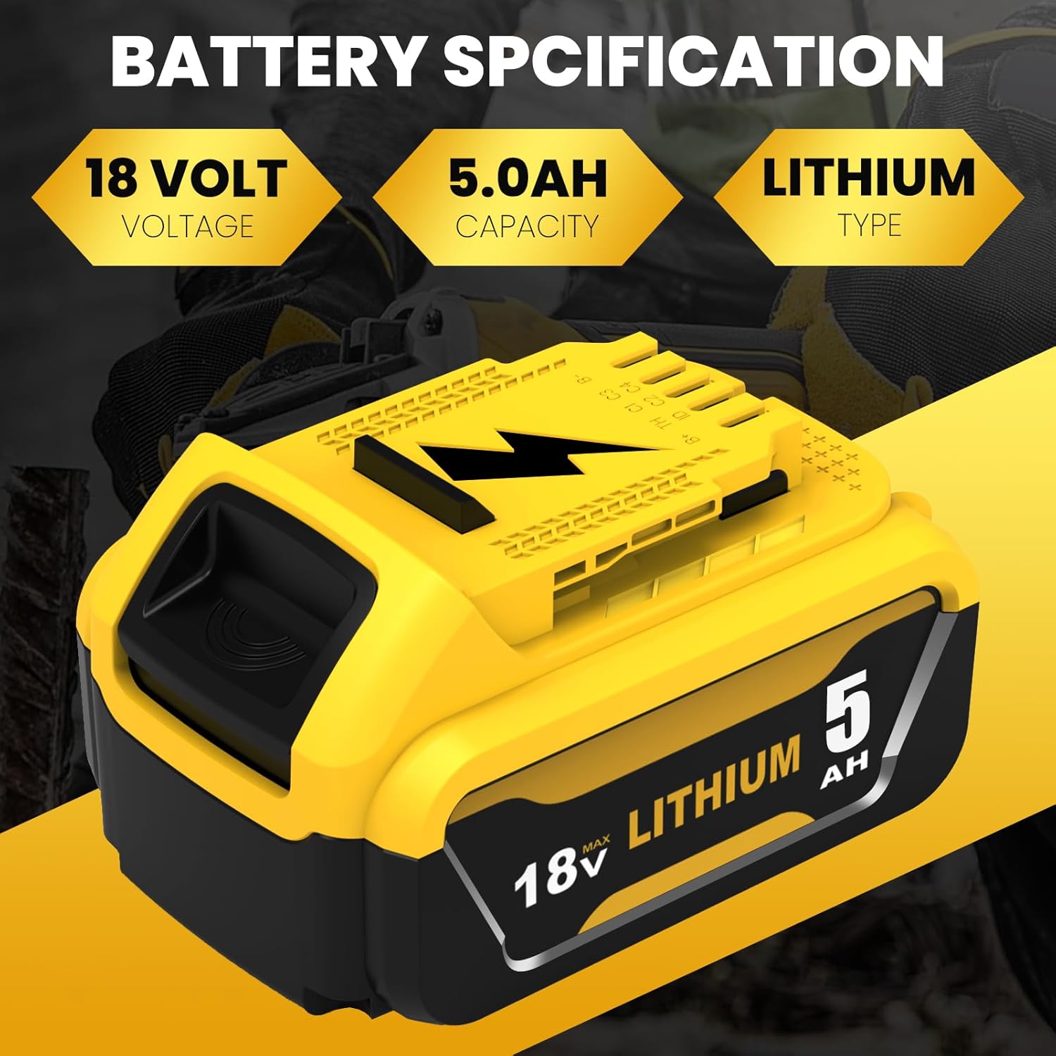 2 Stück Ersatzakku für Dewalt Akku 18V 5.0Ah+ Ladegerät DCB107 10.8V-20V DCB184 DCB182 DCB181 DCB180 DCB201 DCB200 DCB204 mit LED-Anzeigeu 2 2 Stück Ersatzakku für Dewalt Akku 18V 5.0Ah+ Ladegerät DCB107 10.8V-20V DCB184 DCB182 DCB181 DCB180 DCB201 DCB200 DCB204 mit LED-Anzeigeu – Bild 2