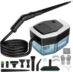 Granarbol 1800ml -2500W Dampfreiniger, 8s Heizung 275°F/145°C Entfernt Fett | Handdampfreiniger Testsieger, Steam Cleaner mit 10PCS Reinigungsset,3.2 Bar/ 3-stufig für Auto Bad Fenster Fliesen Sofa Küche