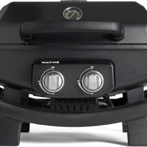 BURNHARD® 2-Brenner Gasgrill WAYNE 4,4 kW – Tragbarer Balkongrill