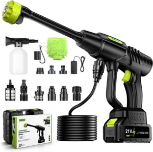 YKYI Akku Hochdruckreiniger 1200 PSI, 21V Bürstenloser Motor