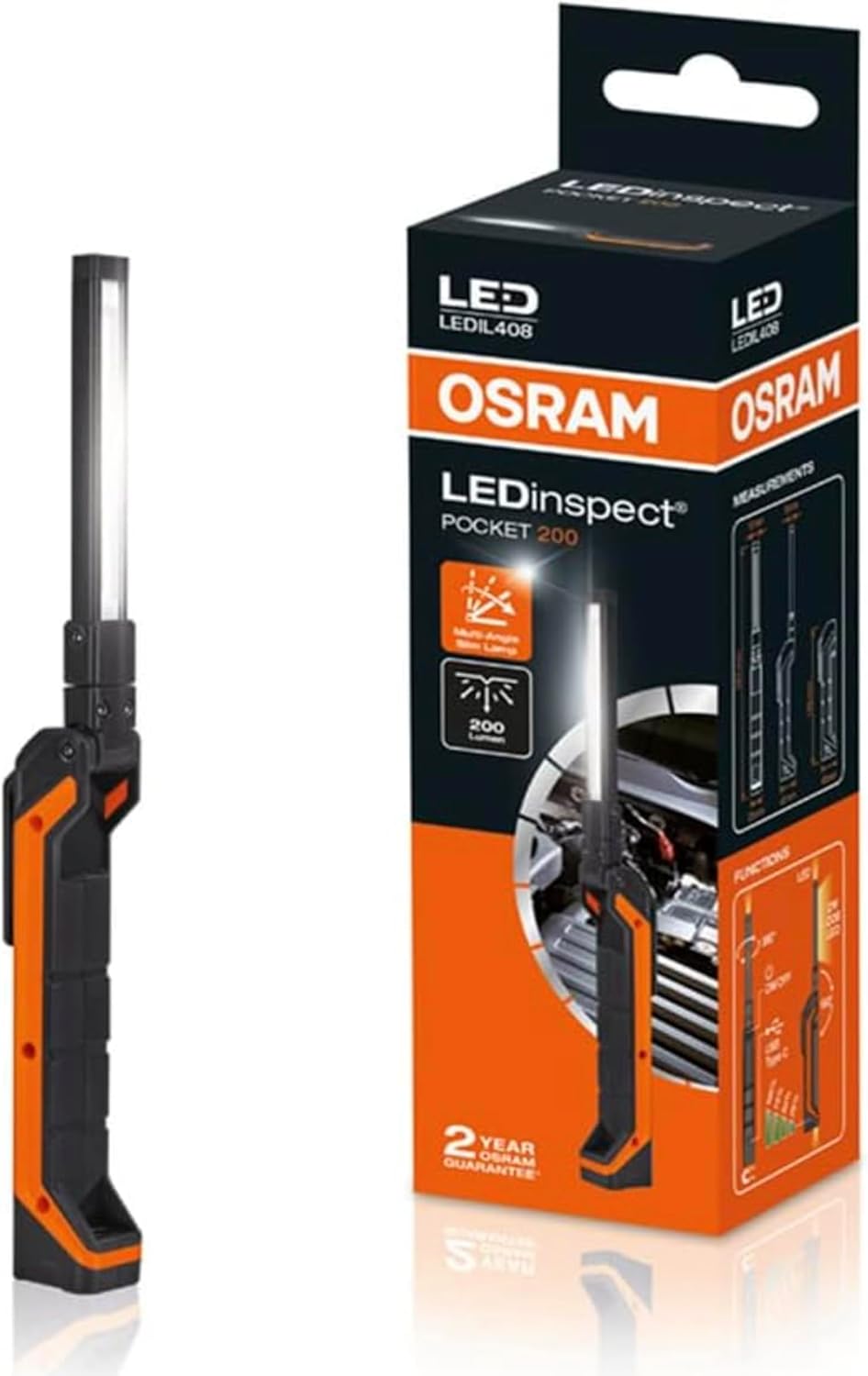Osram LEDIL408 LEDinspect POCKET200, schlanke Inspektionsleuchte, 6500K, wiederaufladbare LED Arbeitsleuchte, magnetisch, biegsam | wiederaufladbare LED Arbeitsleuchte, magnetisch, biegsam 1 Osram LEDIL408 LEDinspect POCKET200, schlanke Inspektionsleuchte, 6500K, wiederaufladbare LED Arbeitsleuchte, magnetisch, biegsam | wiederaufladbare LED Arbeitsleuchte, magnetisch, biegsam
