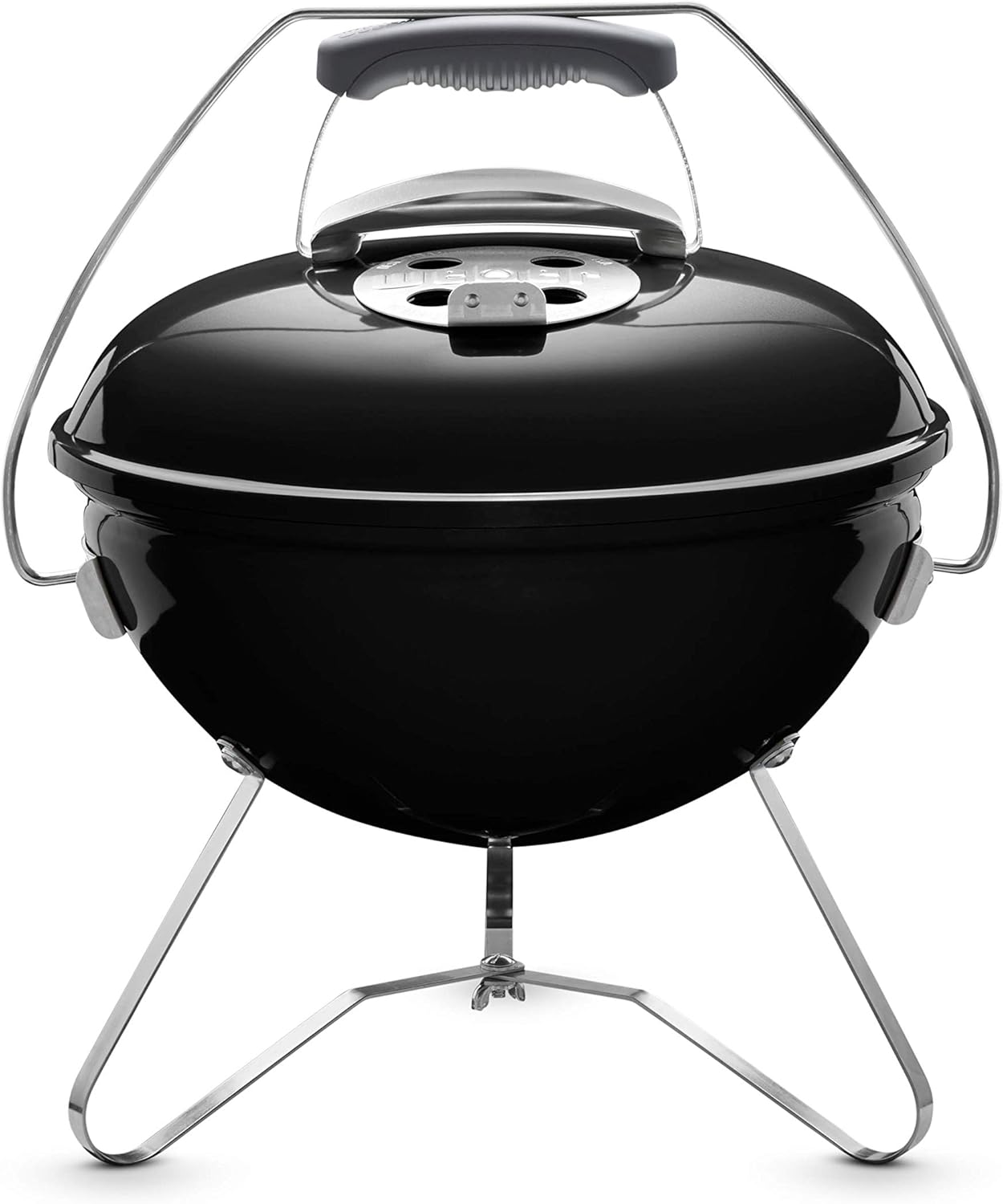 Weber Smokey Joe Premium Holzkohlegrill | Tragbares Design, Porzellanemaillierter Deckel und Kessel, 37 cm Grillfläche, Tuck-N-Carry-Griff, Schwarz 2 Weber Smokey Joe Premium Holzkohlegrill | Tragbares Design, Porzellanemaillierter Deckel und Kessel, 37 cm Grillfläche, Tuck-N-Carry-Griff, Schwarz – Bild 2