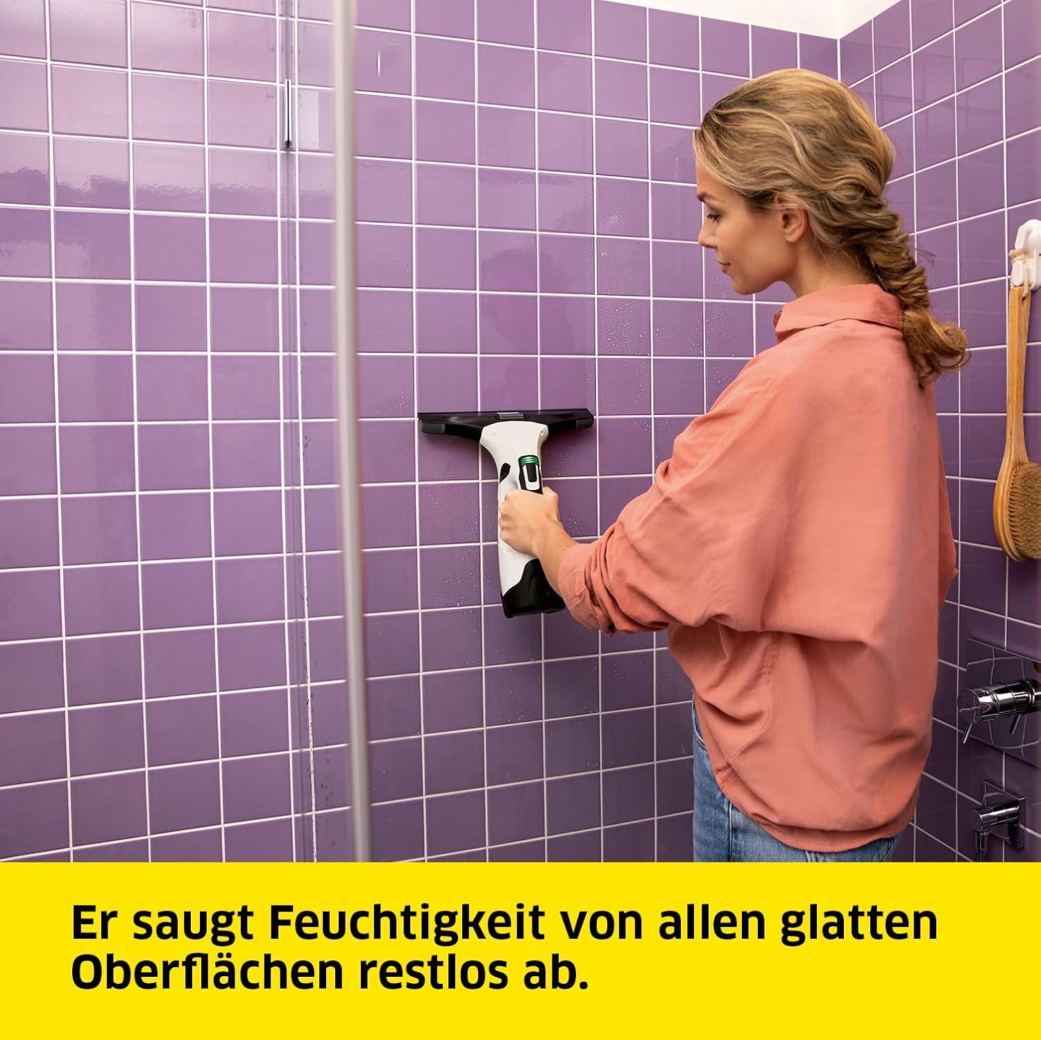 KÄRCHER Fenstersauger WV 5 Plus N Battery, mit zusätzlichem Akku, LED-Ladezustandsanzeige, 2 Absaugdüsen, Sprühflasche mit Mikrofaserbezug, 20 ml Fensterreiniger-Konzentrat 3 KÄRCHER Fenstersauger WV 5 Plus N Battery, mit zusätzlichem Akku, LED-Ladezustandsanzeige, 2 Absaugdüsen, Sprühflasche mit Mikrofaserbezug, 20 ml Fensterreiniger-Konzentrat – Bild 3
