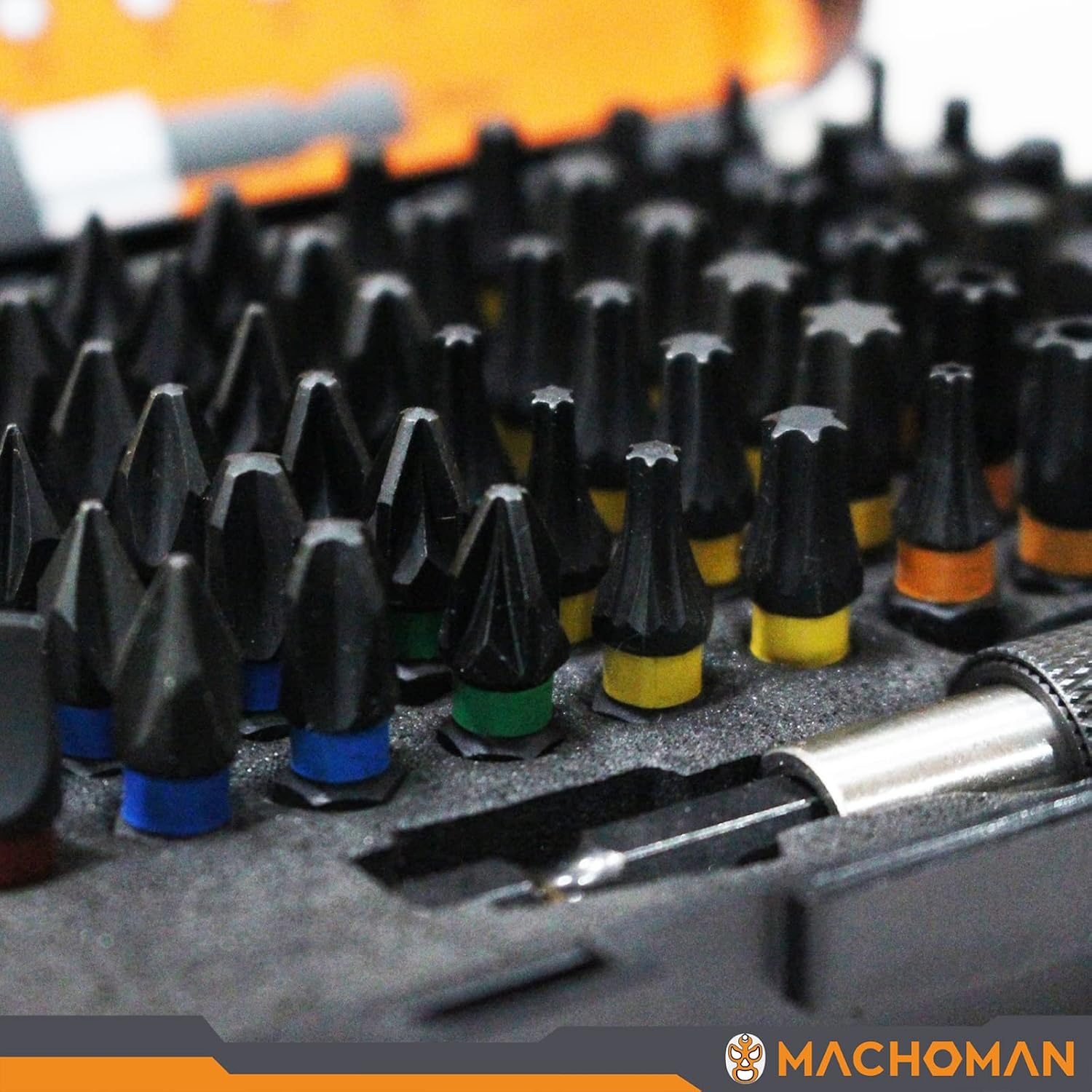 Machoman S2 Schraubendreherbits 61 Teile, 60 mm Schnell-Bithalter 2 Machoman S2 Schraubendreherbits 61 Teile, 60 mm Schnell-Bithalter – Bild 2