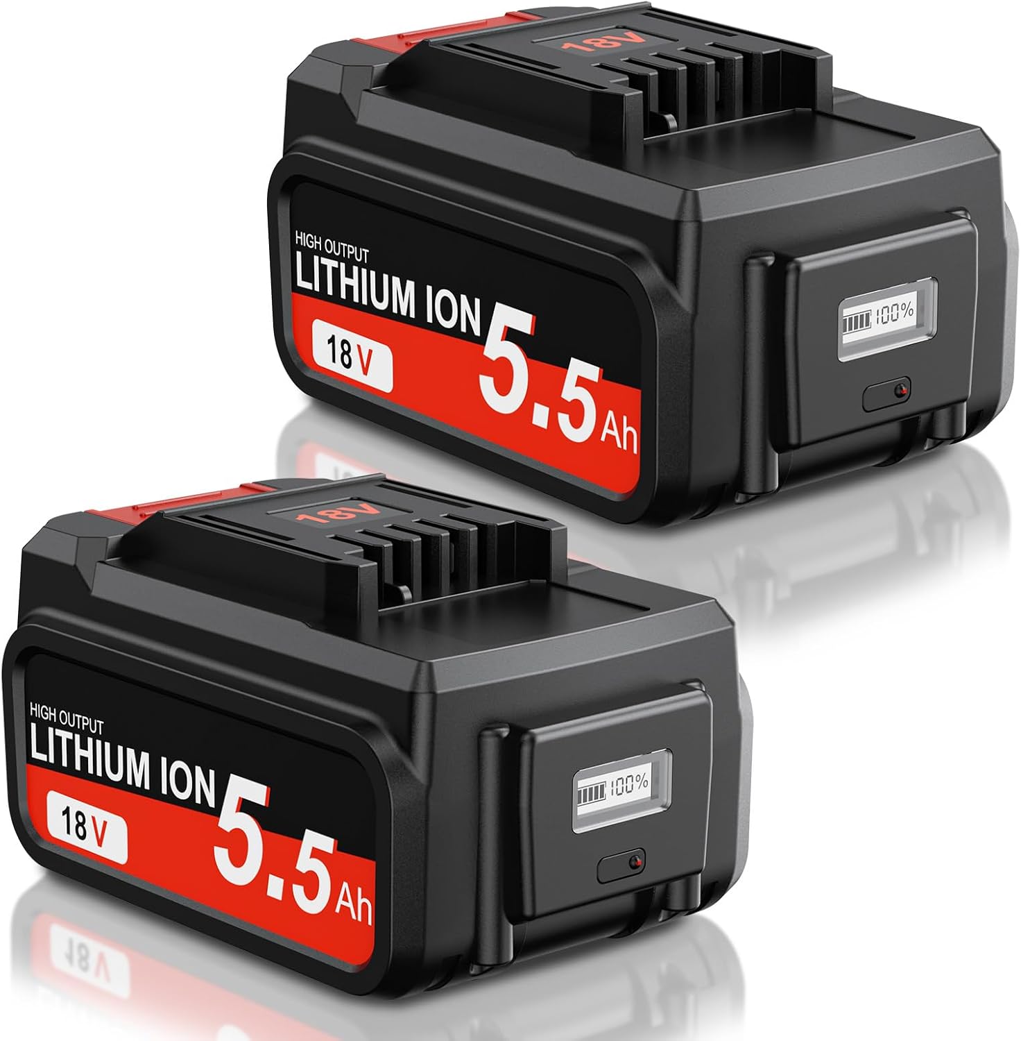 2 Stück 5,5Ah Ersatz akku für Einhell18V Akku mit LED-Leistungsanzeige | Li-Ion für Einhell18V Akku Kompatibel mit Allen PXC-Geräten 1 2 Stück 5,5Ah Ersatz akku für Einhell18V Akku mit LED-Leistungsanzeige | Li-Ion für Einhell18V Akku Kompatibel mit Allen PXC-Geräten