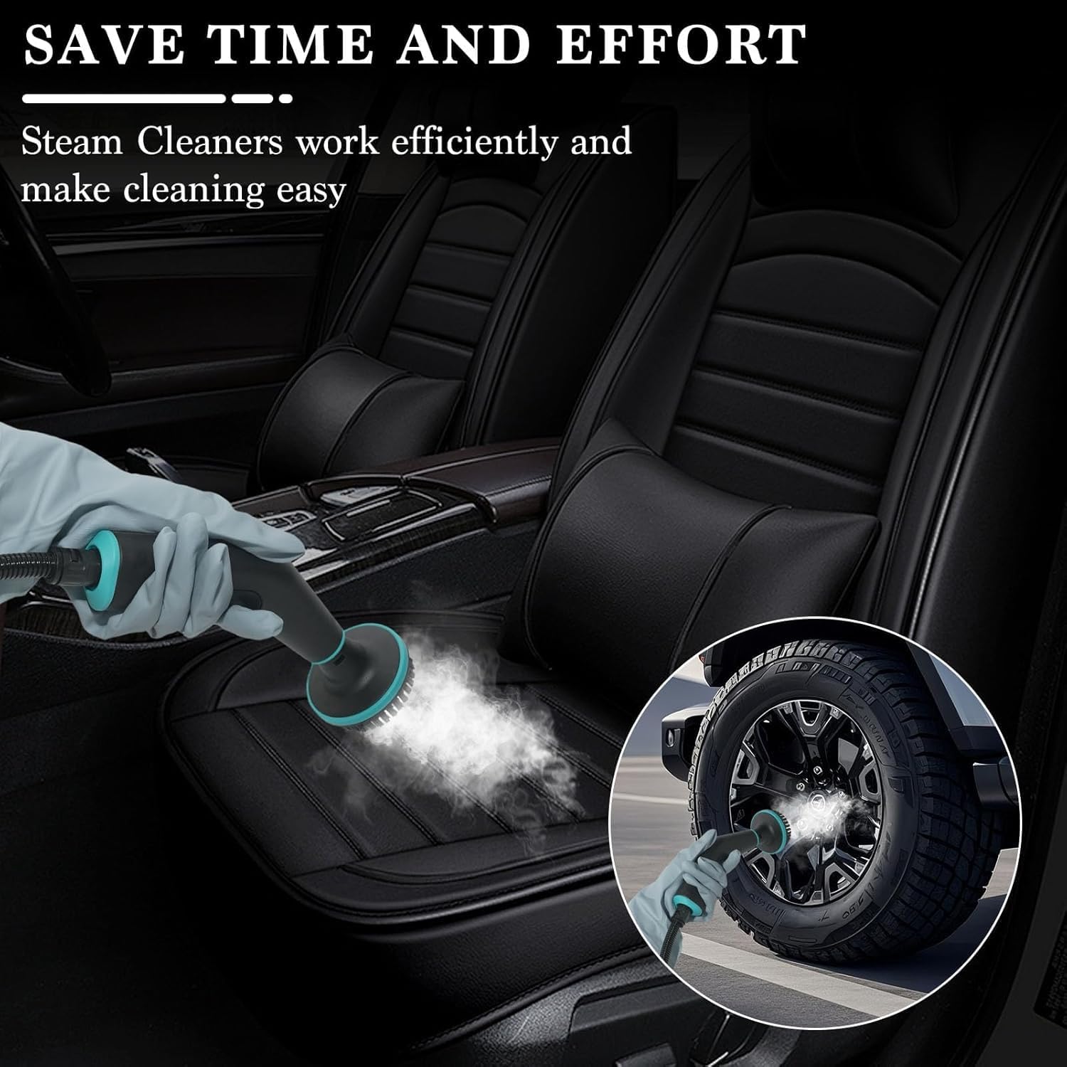 4Bar Handgerät Dampfreiniger für Alles Steam Cleaner Handdampfreiniger Polstermöbel Auto Fenster Profi für Möbel, Sofa, Fliesen, Boden 1500W, 1.25LWassertank, 15 Sekunden Aufheizzeit 5 4Bar Handgerät Dampfreiniger für Alles Steam Cleaner Handdampfreiniger Polstermöbel Auto Fenster Profi für Möbel, Sofa, Fliesen, Boden 1500W, 1.25LWassertank, 15 Sekunden Aufheizzeit – Bild 5