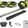 VOERJIA Akku Heckenschere 21V mit 2 Akkus, 50cm Messer, 15mm Schnittkapazität, Leistungsstarker bürstenloser Motor für Hecken am Zaun, Vorgarten & präzisen Formschnitt (Profi-Set) 6 71IWjgX8UNL. AC SL1500