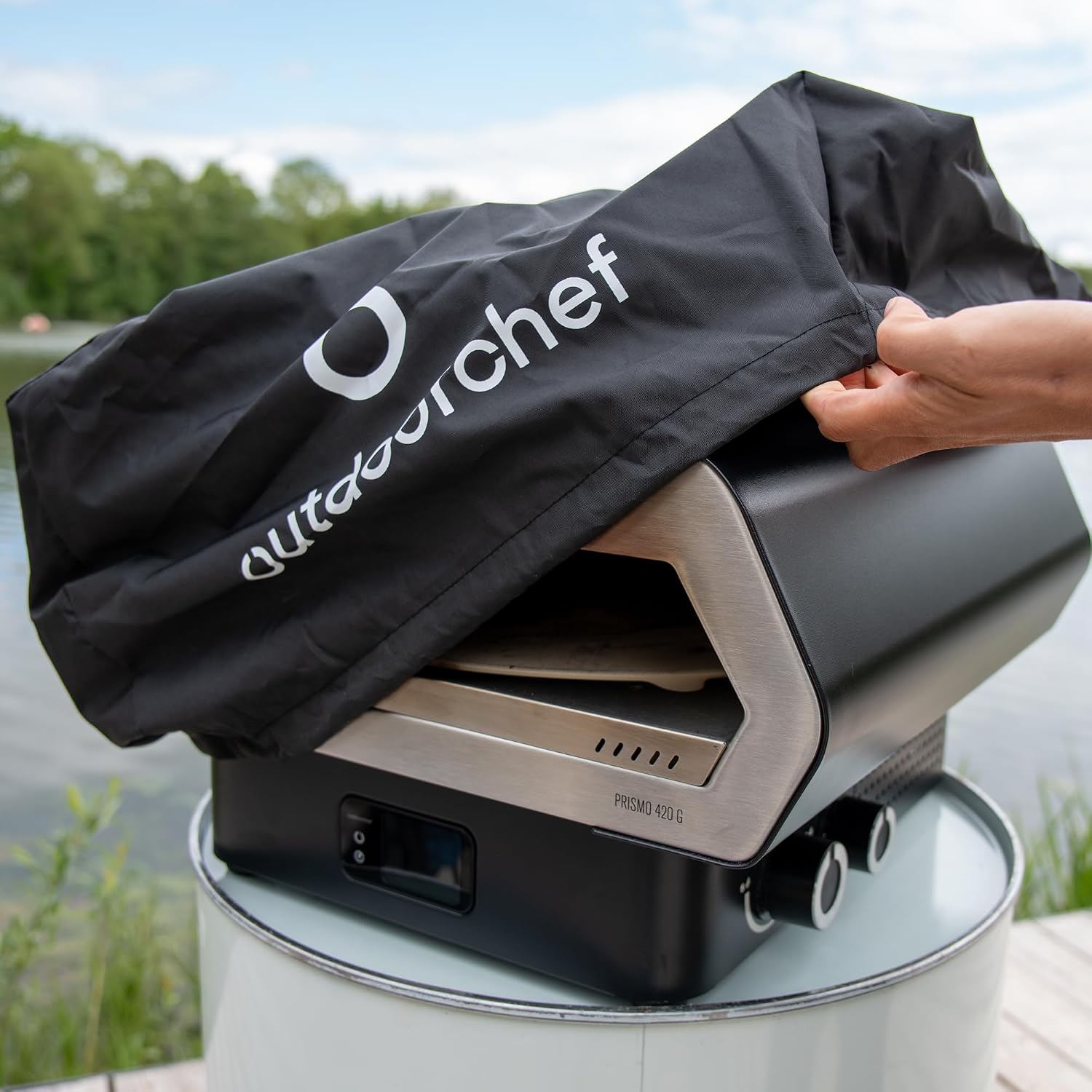 Outdoorchef PRISMO 420 G Gas-Pizzaofen – bis 450 °C, automatisch rotierender Pizzastein Ø 42 cm, Booster-Brenner, getrennte Temperaturregelung und digitales Touch-Display 3 Outdoorchef PRISMO 420 G Gas-Pizzaofen – bis 450 °C, automatisch rotierender Pizzastein Ø 42 cm, Booster-Brenner, getrennte Temperaturregelung und digitales Touch-Display – Bild 3
