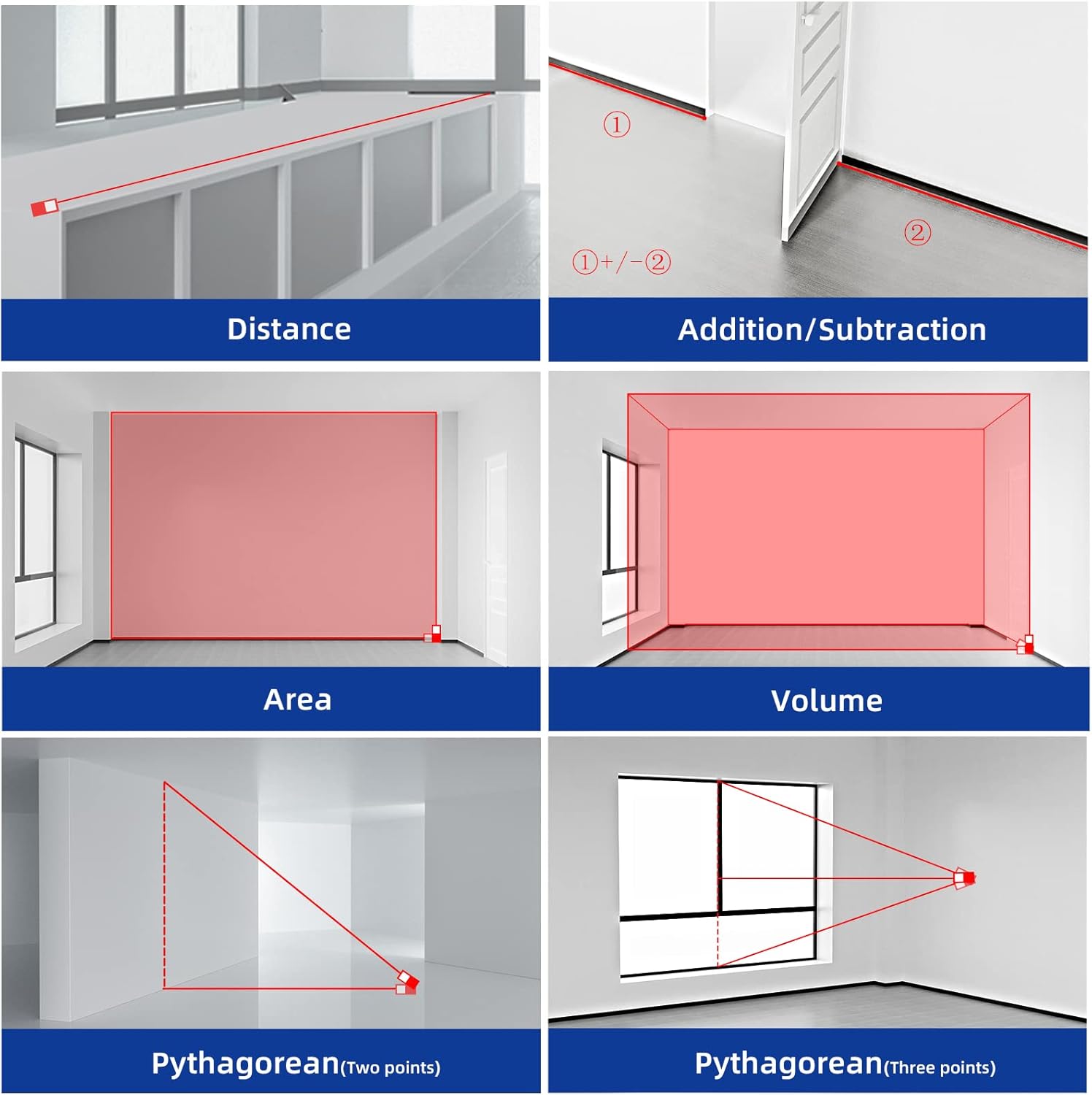 MiLESEEY 70M Laser Entfernungsmesser mit Telefon-App& Neigung | Elektronischer Neigungssensor,Pythagoras,Fläche und Volumen,Hintergrundbeleuchtetes 2" LCD,Batterie enthalten 5 MiLESEEY 70M Laser Entfernungsmesser mit Telefon-App& Neigung | Elektronischer Neigungssensor,Pythagoras,Fläche und Volumen,Hintergrundbeleuchtetes 2" LCD,Batterie enthalten – Bild 5