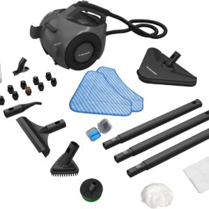 TS2 Dampfreiniger 1800W - 4 Bar Dampfdruck - 1,6L Tank - 26 Zubehörteile für 100+ Oberflächen – 50 Min Dampfleistung