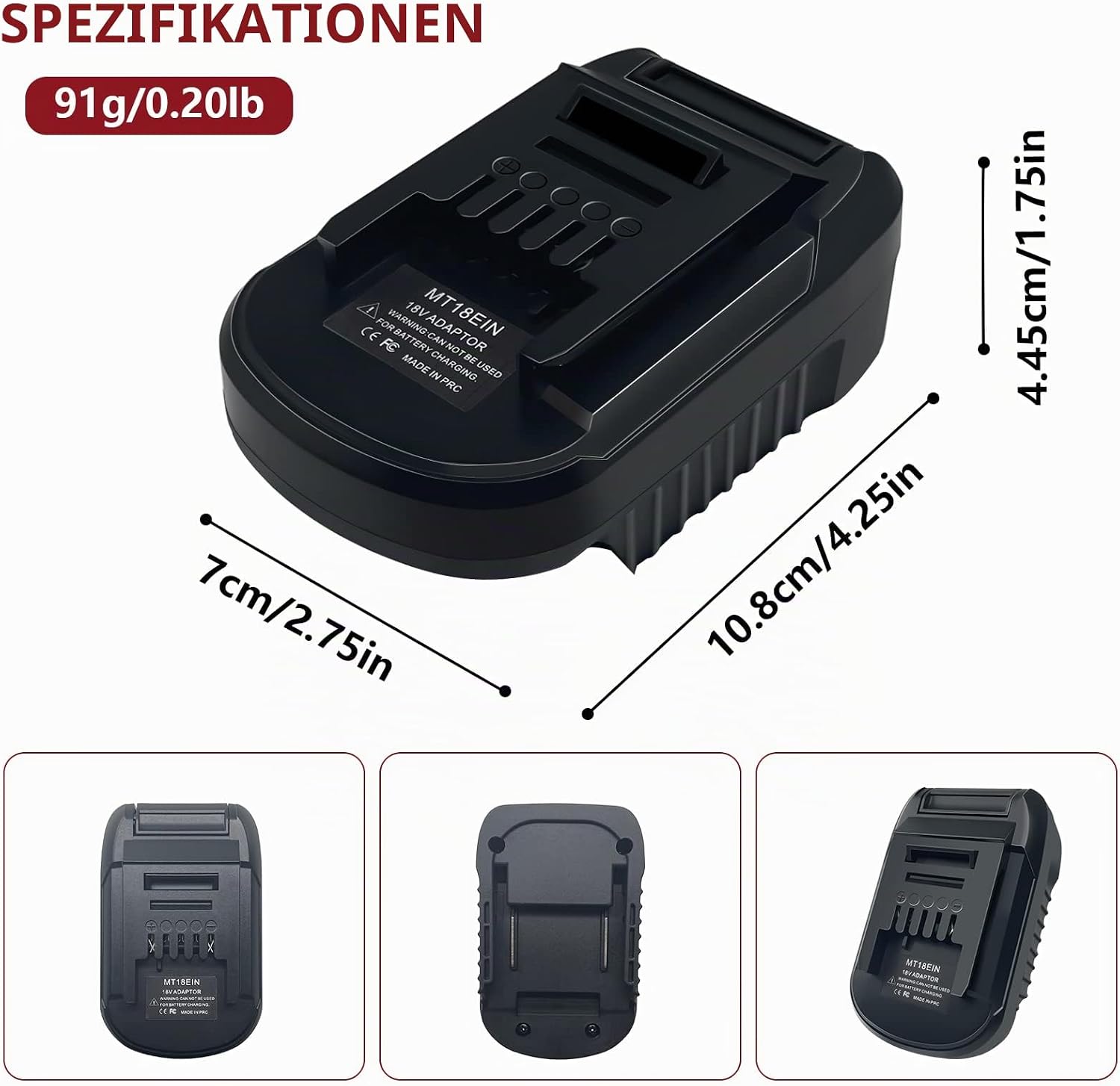 Adapter für Makita auf Einhell, für Makita Akku auf Einhell Elektrowerkzeug 5 Adapter für Makita auf Einhell, für Makita Akku auf Einhell Elektrowerkzeug – Bild 5