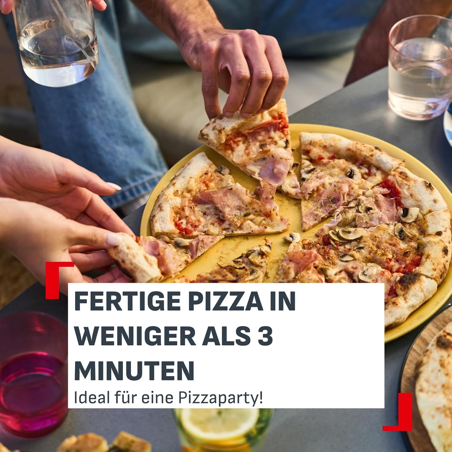 Tefal Pizza Pronto elektrischer Outdoor-Pizzaofen, automatischer Drehstein 5 Tefal Pizza Pronto elektrischer Outdoor-Pizzaofen, automatischer Drehstein – Bild 5