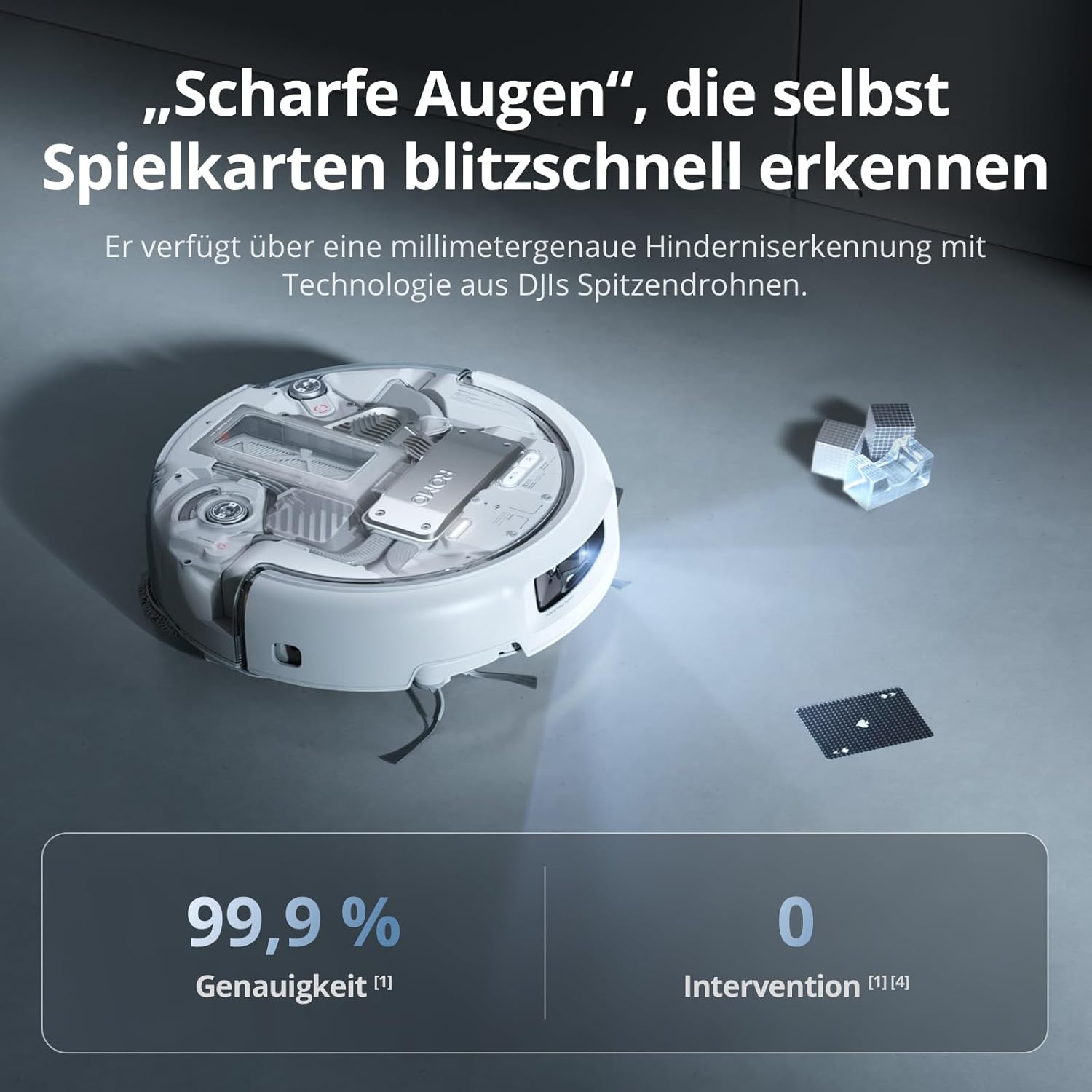 DJI ROMO P Saugroboter mit Wischpads | Transparentes Design von Roboter und Ladestation, 25.000 Pa Saugkraft, Hinderniserkennung auf Drohnen-Niveau 5 DJI ROMO P Saugroboter mit Wischpads | Transparentes Design von Roboter und Ladestation, 25.000 Pa Saugkraft, Hinderniserkennung auf Drohnen-Niveau – Bild 5