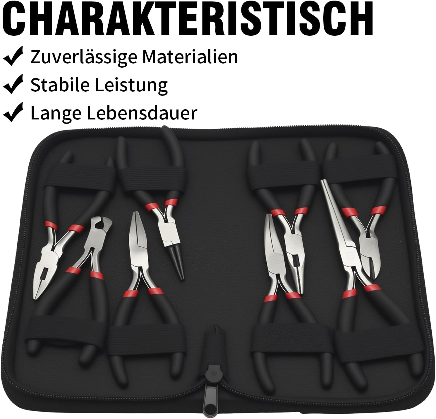 8-teiliges Mini-Zangen-Set, Präzisionswerkzeug mit 8 verschiedenen Spitzen und Typen, Ideal für Bastelarbeiten, Elektronik und Schmuckherstellung 5 8-teiliges Mini-Zangen-Set, Präzisionswerkzeug mit 8 verschiedenen Spitzen und Typen, Ideal für Bastelarbeiten, Elektronik und Schmuckherstellung – Bild 5