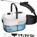 Granarbol 1400ml Handgerät Dampfreiniger für Alles, 105℃/15s Schnellheizung | 2500W Steam Cleaner,Handdampfreiniger testsieger mit 8PCS Ersatzbürste,3 Bar/3-stufig für Küche,Auto,Fliesen,Badezimmer