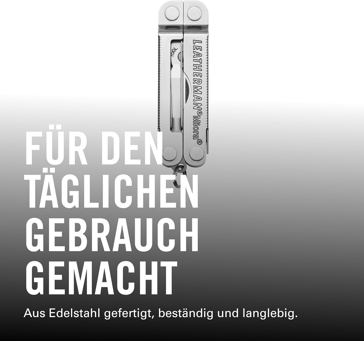 Leatherman Micra - Edelstahl-Schlüsselanhänger Multi-Tool mit Federschere und 9 Werkzeugen - Edelstahl 5 Leatherman Micra - Edelstahl-Schlüsselanhänger Multi-Tool mit Federschere und 9 Werkzeugen - Edelstahl – Bild 5