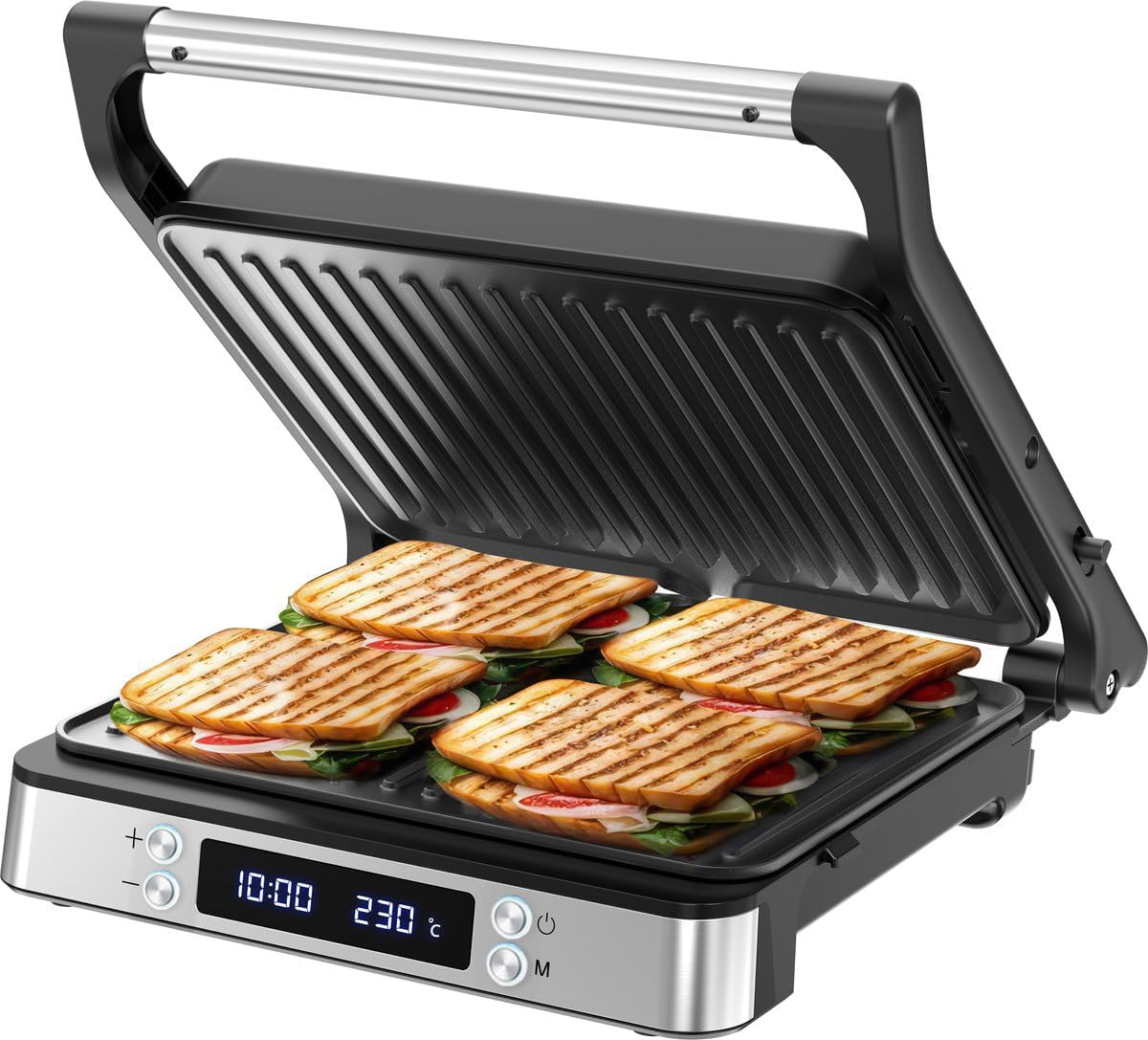 Olvy Kontaktgrill Sandwichmaker XXL Für Perfektes Braten 1 Olvy Kontaktgrill Sandwichmaker XXL Für Perfektes Braten