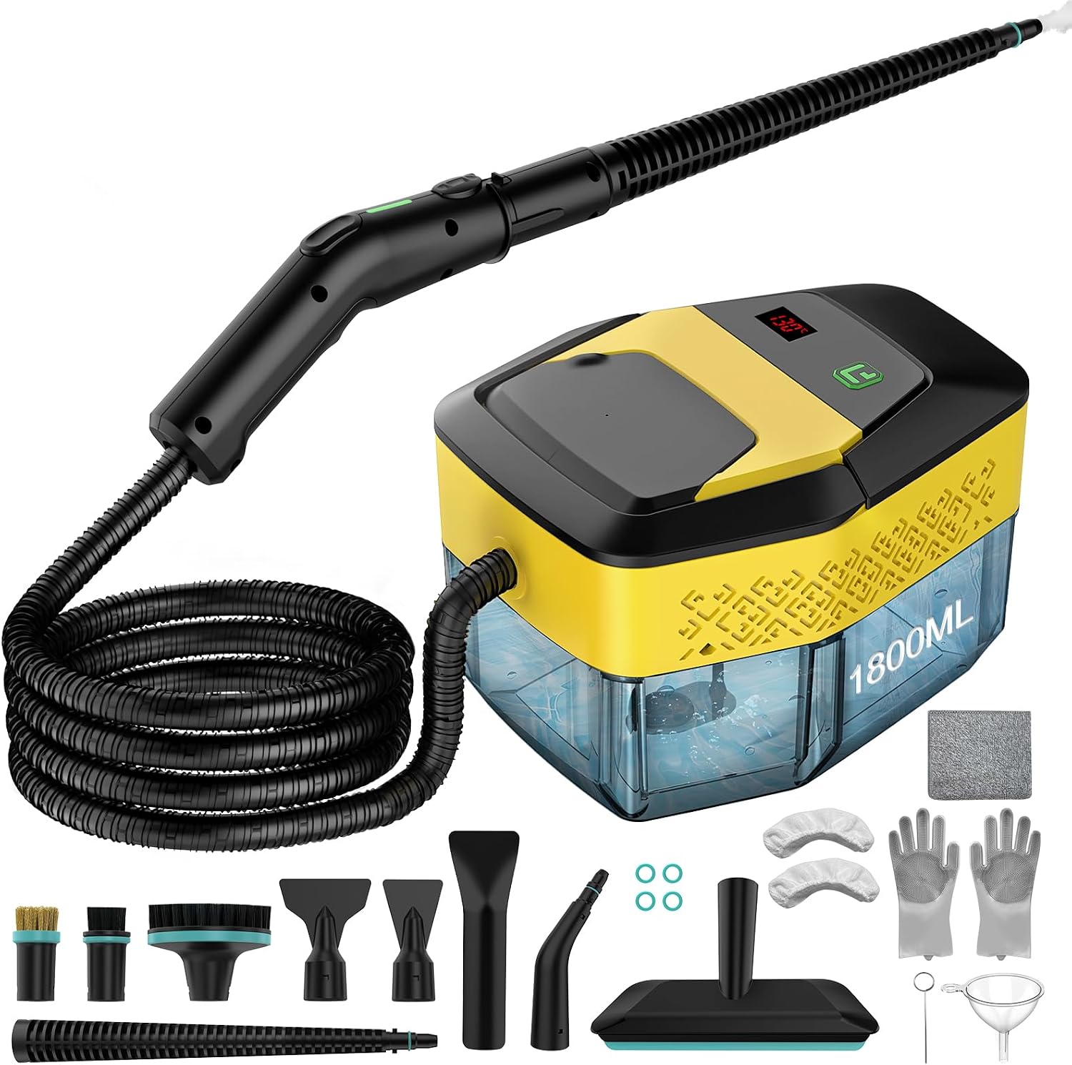 Granarbol 1800ml-2500W Dampfreiniger, 8s Heizung 275°F/145°C Entfernt Fett | Handdampfreiniger Testsieger, Steam Cleaner mit 10PCS Reinigungsset,3.2 Bar/ 3-stufig für Auto Bad Fenster Fliesen Sofa Küche 1 Granarbol 1800ml-2500W Dampfreiniger, 8s Heizung 275°F/145°C Entfernt Fett | Handdampfreiniger Testsieger, Steam Cleaner mit 10PCS Reinigungsset,3.2 Bar/ 3-stufig für Auto Bad Fenster Fliesen Sofa Küche