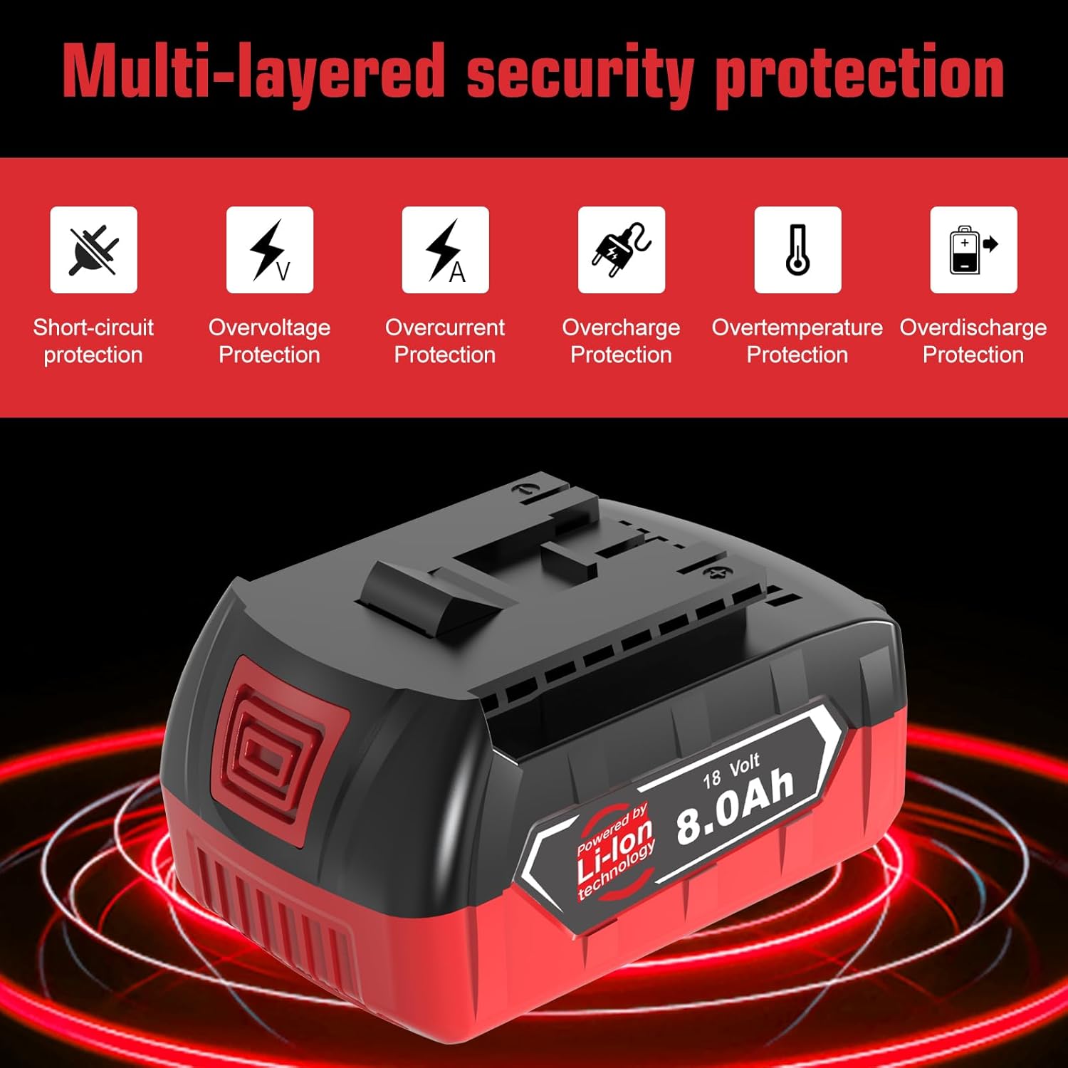 4 Stück 8.0Ah Ersatzakku für Bosch Akku 18V GBA kompatibel für Bosch Professional 18V System Akku-Werkzeuge Nicht kompatibel mit grünen Werkzeugen BAT609 BAT609G BAT618 BAT618G 5 4 Stück 8.0Ah Ersatzakku für Bosch Akku 18V GBA kompatibel für Bosch Professional 18V System Akku-Werkzeuge Nicht kompatibel mit grünen Werkzeugen BAT609 BAT609G BAT618 BAT618G – Bild 5