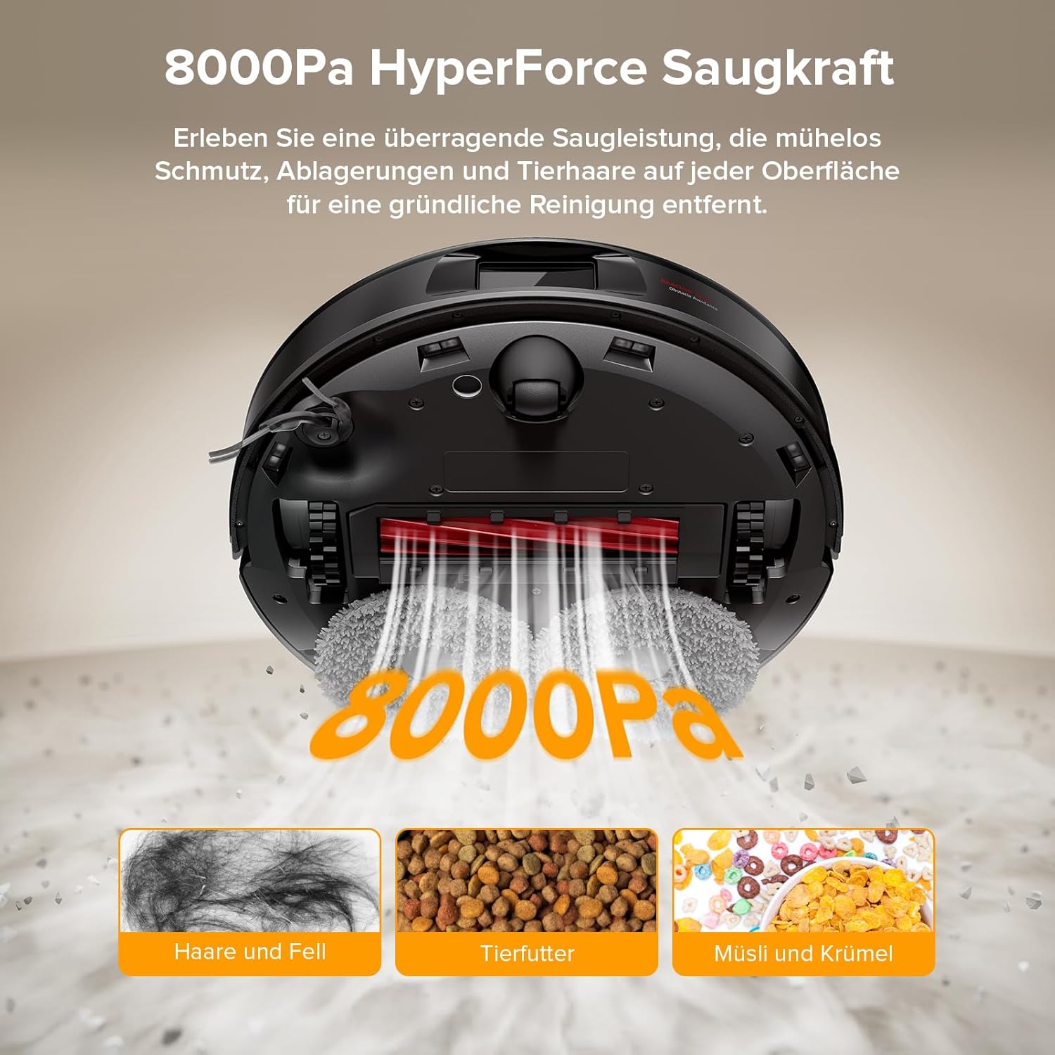 roborock QV 35A Set Saugroboter mit Wischfunktion mit 8.000 Pa Saugkraft | Anti-Tangle-Seitenbürste, Reactive Tech-Hindernisvermeidung, 10 mm Mopp-Lifting, LiDAR-Navigation, All-in-One-Dock, Schwarz 3 roborock QV 35A Set Saugroboter mit Wischfunktion mit 8.000 Pa Saugkraft | Anti-Tangle-Seitenbürste, Reactive Tech-Hindernisvermeidung, 10 mm Mopp-Lifting, LiDAR-Navigation, All-in-One-Dock, Schwarz – Bild 3