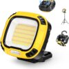 Smiling Shark Arbeitsleuchte, 4000 Lumen LED Werkstattlampe 7500 mAh Wiederaufladbare 18 Modus Licht Wasserdicht COB Werkstatt Lampe mit Magnet für Working Reparatur Garage Camping Outdoor 7 71eFF9iApCL. AC SL1500