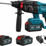 Akku Bohrhammer SDS Plus, Kompatibel mit Makita 18V Akku, 3-in-1 Modus