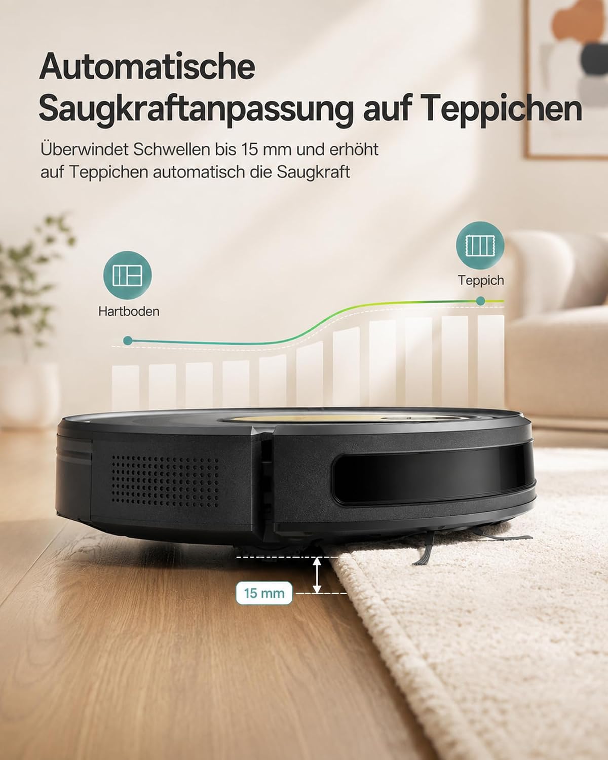 Vexilar W8 Saugroboter mit Wischfunktion, 5000 Pa Saugkraft 5 Vexilar W8 Saugroboter mit Wischfunktion, 5000 Pa Saugkraft – Bild 5