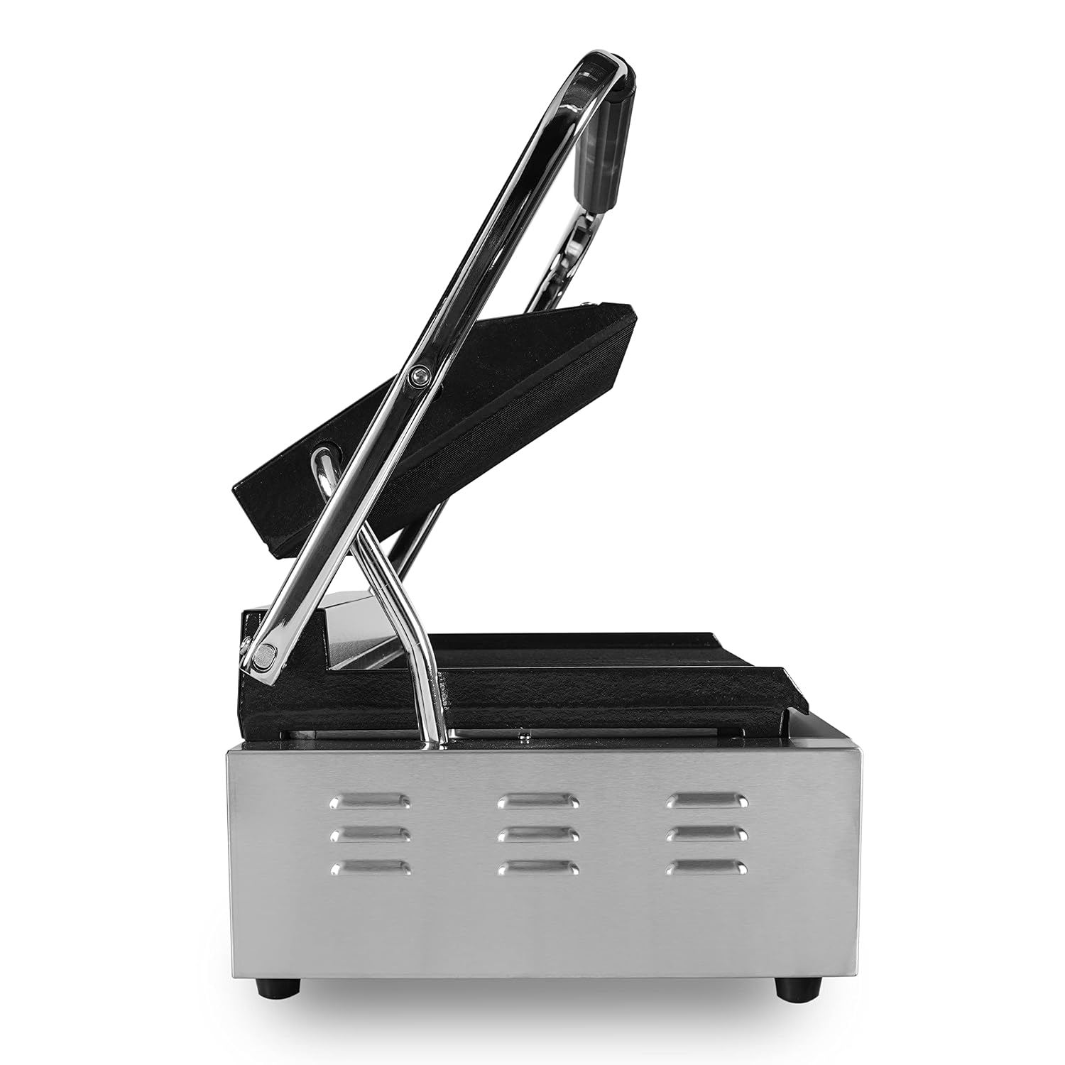 ZORRO Professioneller Kontaktgrill, Edelstahl Elektrogrill mit Grillplatten, Panini-Maker mit Temperaturregelung, Gewerbe-Sandwichmaker mit Antihaftbeschichtung 3 ZORRO Professioneller Kontaktgrill, Edelstahl Elektrogrill mit Grillplatten, Panini-Maker mit Temperaturregelung, Gewerbe-Sandwichmaker mit Antihaftbeschichtung – Bild 3
