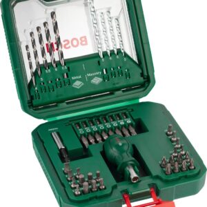 Bosch Kompakt-Set, 43-tlg. (192 x 186 mm, Zubehör Schraubendreher, Bohrschrauber) - Amazon Edition