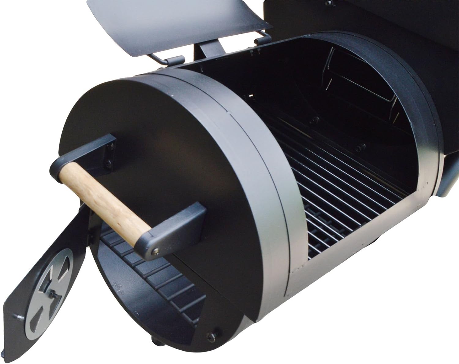 SALE XL Profi Smoker BBQ Grill Grillwagen Holzkohle 1,5mm Stahl Lokomotive + Haube 3 SALE XL Profi Smoker BBQ Grill Grillwagen Holzkohle 1,5mm Stahl Lokomotive + Haube – Bild 3
