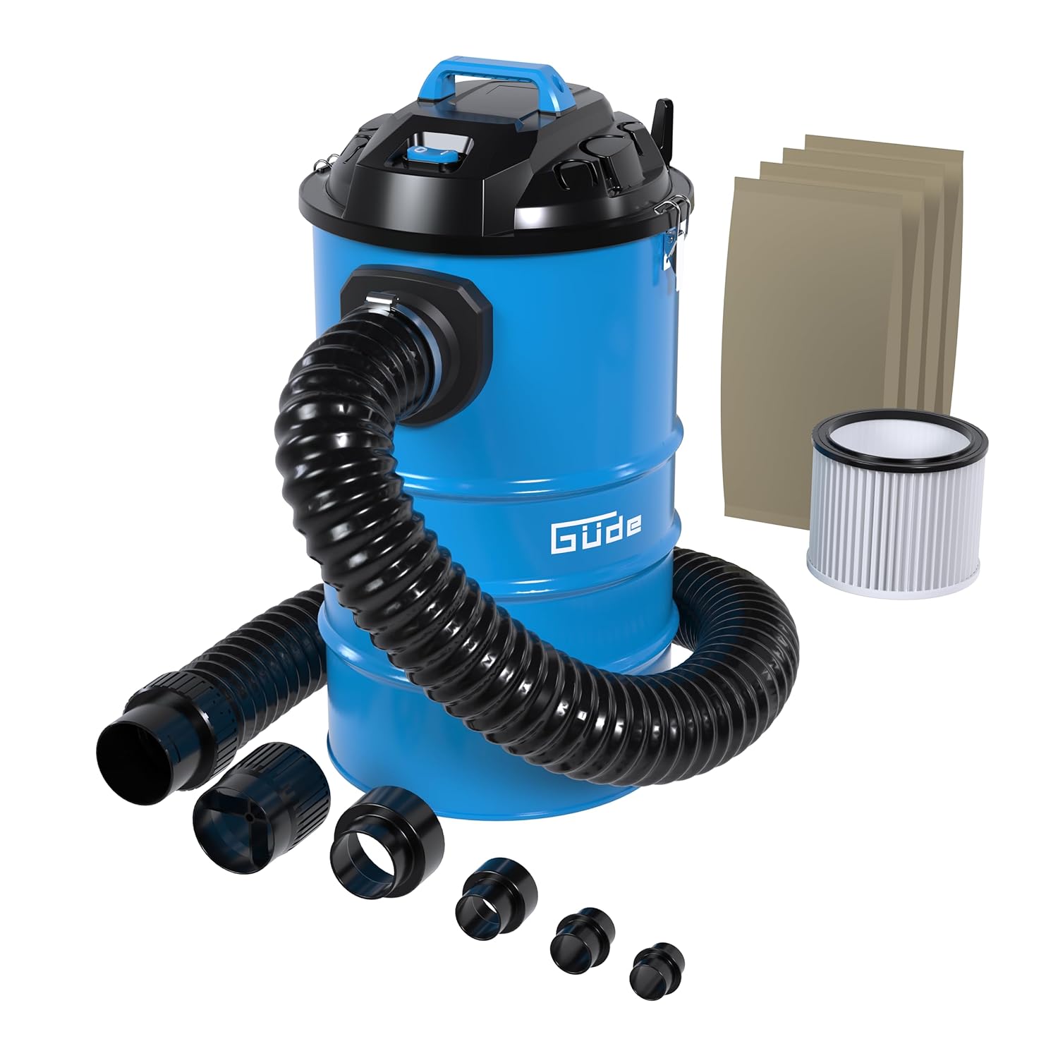 Güde GAA 55 Absauganlage – 230 Volt, 1200 Watt Leistung, 183 Kubikmeter pro Stunde Luftstrom, 55 Liter Behälter, 2 Meter Schlauchlänge, mit Filter-Set und Adaptern, für Werkstatt und Holzbearbeitung 3 Güde GAA 55 Absauganlage – 230 Volt, 1200 Watt Leistung, 183 Kubikmeter pro Stunde Luftstrom, 55 Liter Behälter, 2 Meter Schlauchlänge, mit Filter-Set und Adaptern, für Werkstatt und Holzbearbeitung – Bild 3