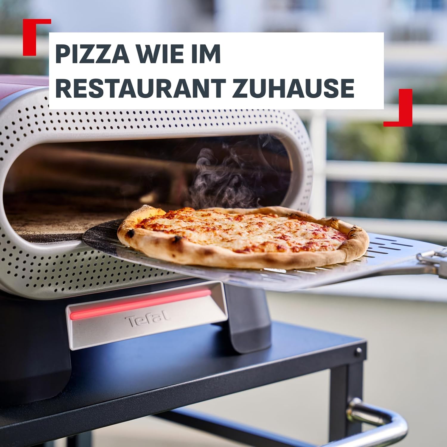 Tefal Pizza Pronto elektrischer Outdoor-Pizzaofen, automatischer Drehstein 3 Tefal Pizza Pronto elektrischer Outdoor-Pizzaofen, automatischer Drehstein – Bild 3