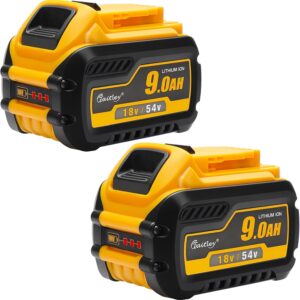 Powarobor 2x18V/54V 9,0Ah Ersatzakku Kompatibel Mit DeWalt Akku DCB547 | Kompatibel mit DeWalt 18V/54V DCB547, DCB546, DCB548, DCB184, DCB180. LED-Ladeanzeige. Nur Ersatzakku.