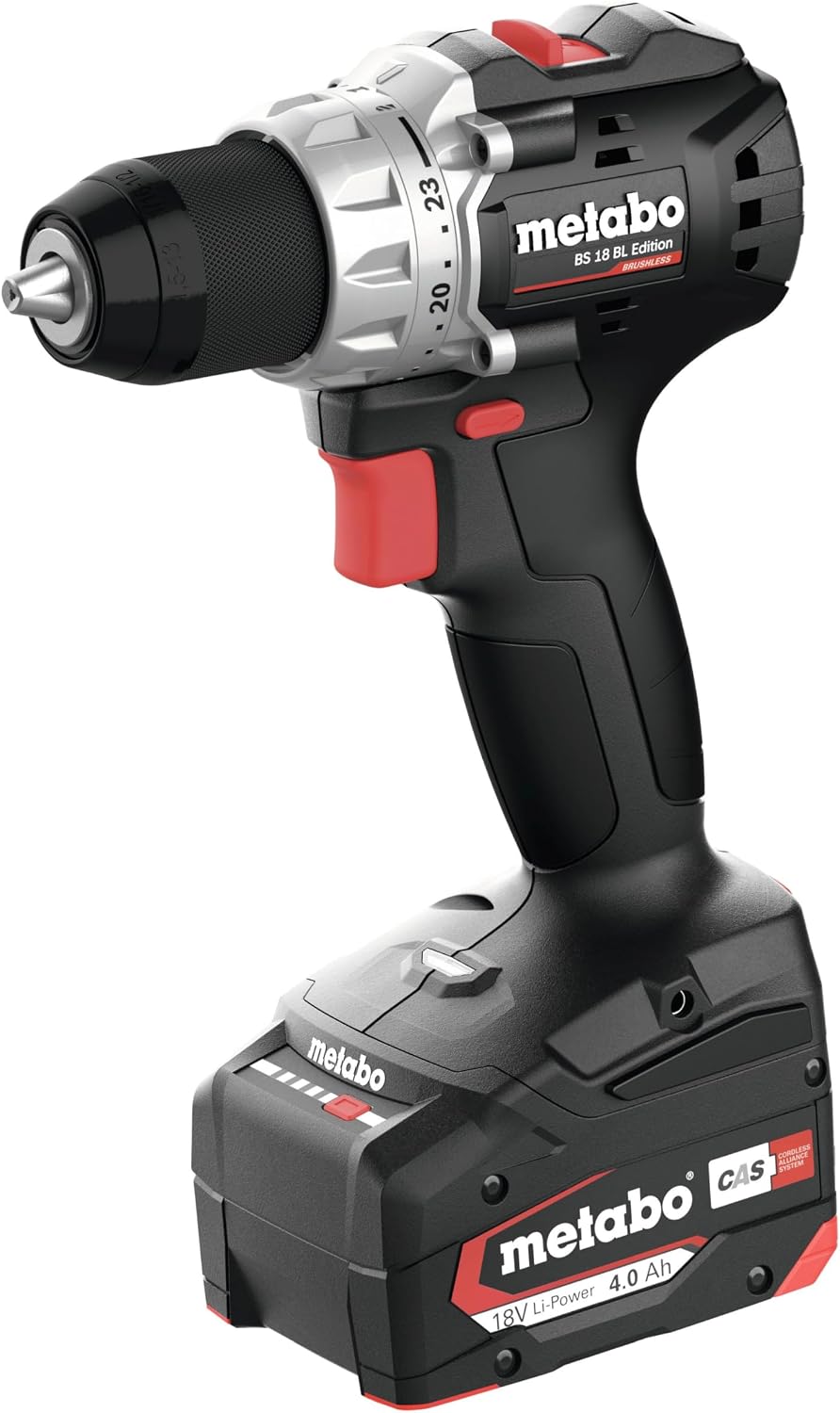 metabo Akku-Bohrschrauber BS 18 BL Edition, 18 V, CAS, 60 Nm, Brushless | 36 mm Bohr-Ø, kompakt und leistungsstark für präzises Bohren und Schrauben, inkl. Akku (18V/4.0Ah) & Ladegerät 1 metabo Akku-Bohrschrauber BS 18 BL Edition, 18 V, CAS, 60 Nm, Brushless | 36 mm Bohr-Ø, kompakt und leistungsstark für präzises Bohren und Schrauben, inkl. Akku (18V/4.0Ah) & Ladegerät