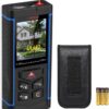 100m Laser Entfernungsmesser mit 6X Kamera Digitales Lasermessgerät Outdoor | 100m Lasermessgerät mit 6x Kamera, ±2mm, 1mm Auflösung, Winkel, Fläche, Volumen, Pythagoras, 30 Speicher, mit Tasche & 3 AAA 5 71wy1y 6u5L. AC SL1500