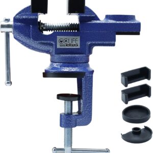 CCLIFE Schraubstock Drehbar 360° 50/70 mm Tischschraubstock | Tischschraubstock, Werkbank, Parallelschraubstock, Heimwerker, Werkstatt, robust, präzise, langlebig