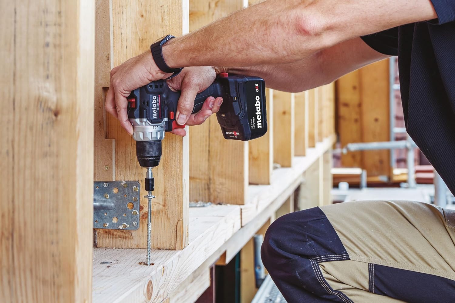 metabo Akku-Bohrschrauber BS 18 BL Edition, 18 V, CAS, 60 Nm, Brushless | 36 mm Bohr-Ø, kompakt und leistungsstark für präzises Bohren und Schrauben, inkl. Akku (18V/4.0Ah) & Ladegerät 4 metabo Akku-Bohrschrauber BS 18 BL Edition, 18 V, CAS, 60 Nm, Brushless | 36 mm Bohr-Ø, kompakt und leistungsstark für präzises Bohren und Schrauben, inkl. Akku (18V/4.0Ah) & Ladegerät – Bild 4