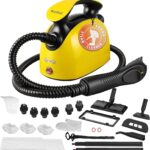 Waitbird Hand-Dampfreiniger für Zuhause, 4,5 Bar, 120 °C Heißdampf, 1500W | 21 Zubehörteile | Chemikalienfrei für Boden, Auto, Wand, Fugen, Küche und Bad | Doppelte Sicherheitsverriegelung